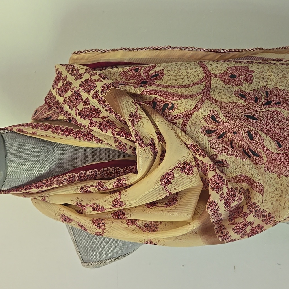 VINTAGE Indian Shawl Wrap Scarf